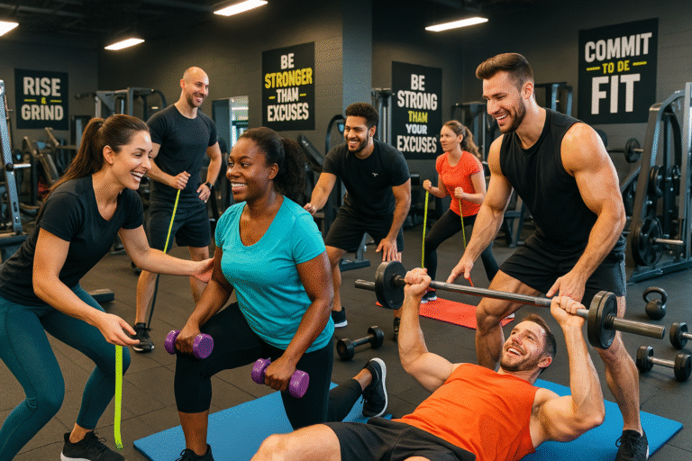 Fitness professional discussing long-term fitness career growth tips using digital tools