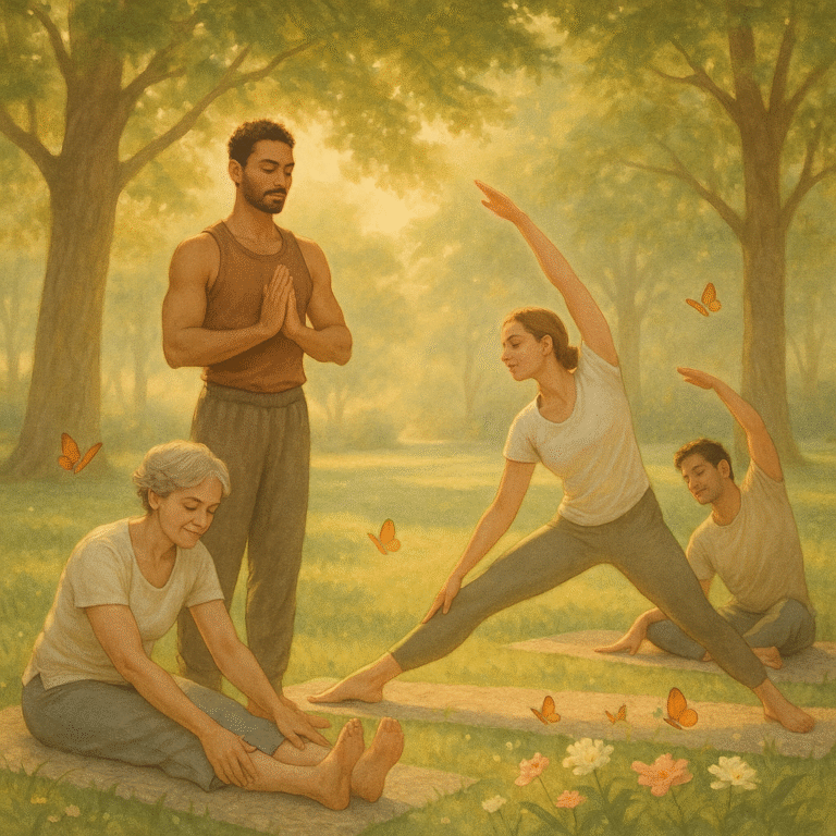 Trainer guiding a client using mindful fitness coaching techniques